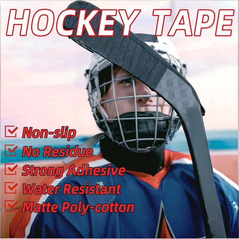 Magsaddle 2 Rolls Hockey Tape, Multipurpose Cloth Tape Grip Tape for Lacrosse Stick, Baseball & Softball Bats, Rackets, Pullup Bars, Gardening Tools, Gym, Sports Handle - Image 3